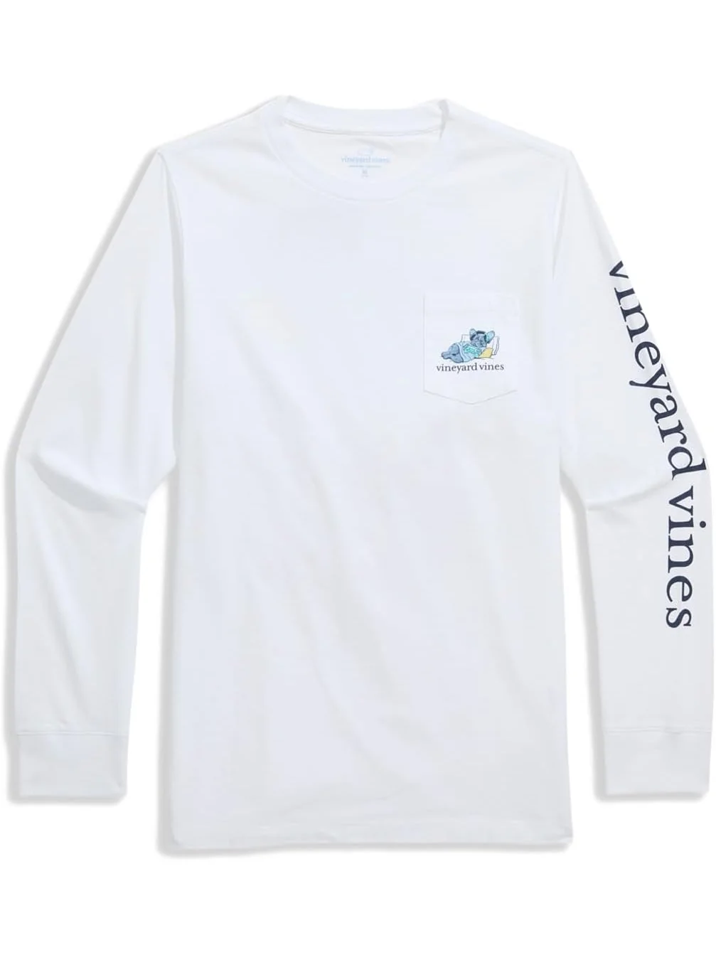 Футболка Top Dog с длинным рукавом и карманом Vineyard Vines Kids — 1
