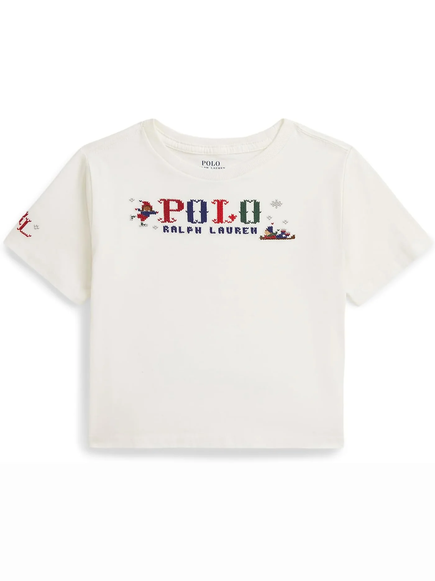 Футболка свободного кроя из хлопкового джерси с логотипом Polo Ralph Lauren Kids — 1