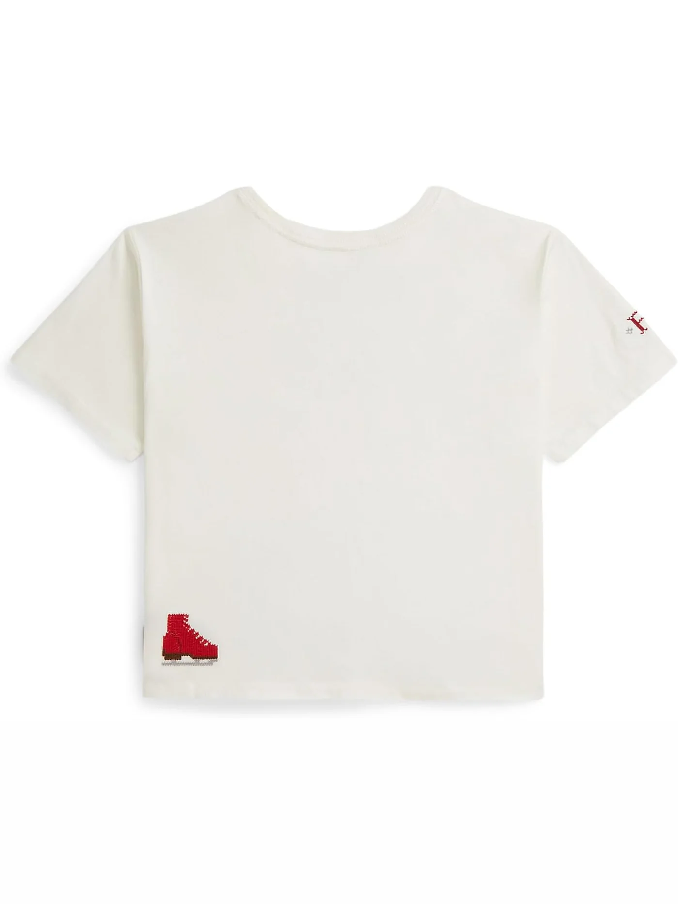 Футболка свободного кроя из хлопкового джерси с логотипом Polo Ralph Lauren Kids — 2