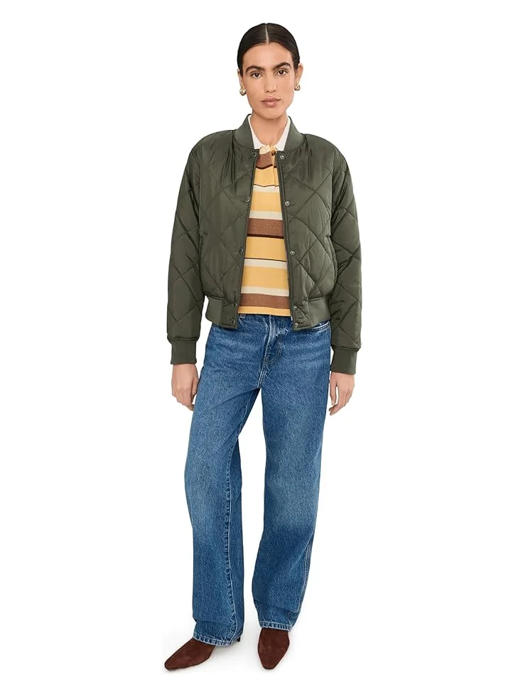 Женская куртка-бомбер Levi's Diamond Quilted Sherpa Lined — 2