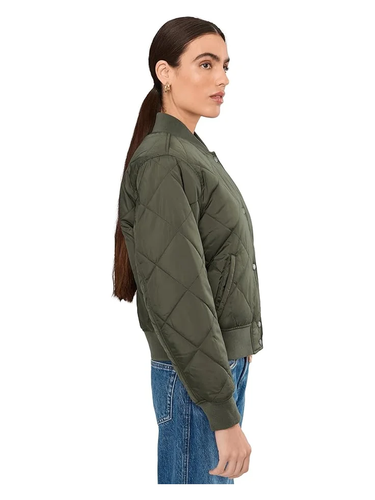Женская куртка-бомбер Levi's Diamond Quilted Sherpa Lined — 3
