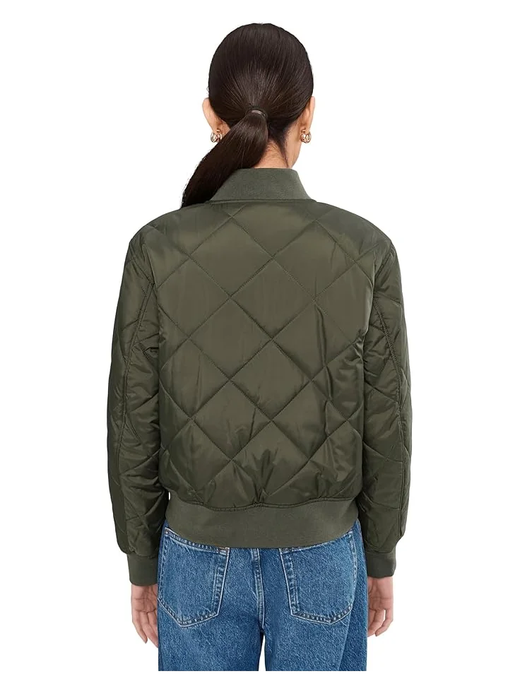 Женская куртка-бомбер Levi's Diamond Quilted Sherpa Lined — 4