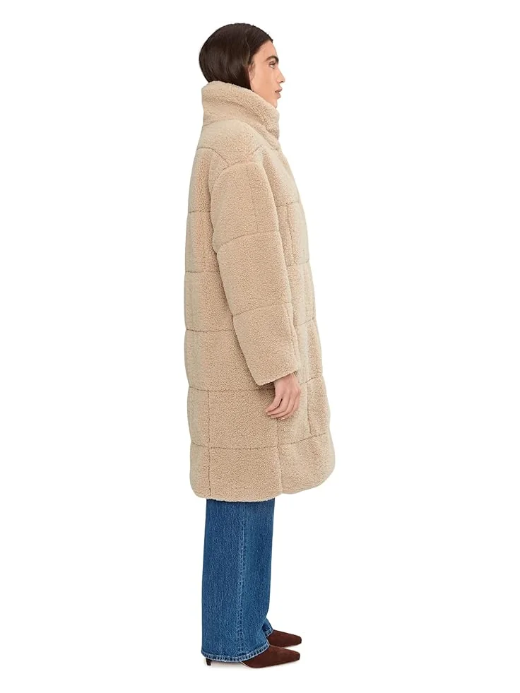 Женская удлиненная стеганая куртка-толстовка Levi's Long Length Quilted Teddy — 3