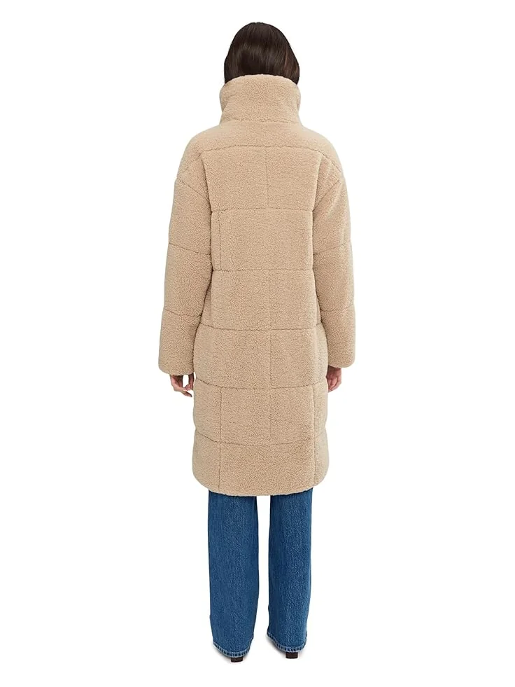Женская удлиненная стеганая куртка-толстовка Levi's Long Length Quilted Teddy — 4