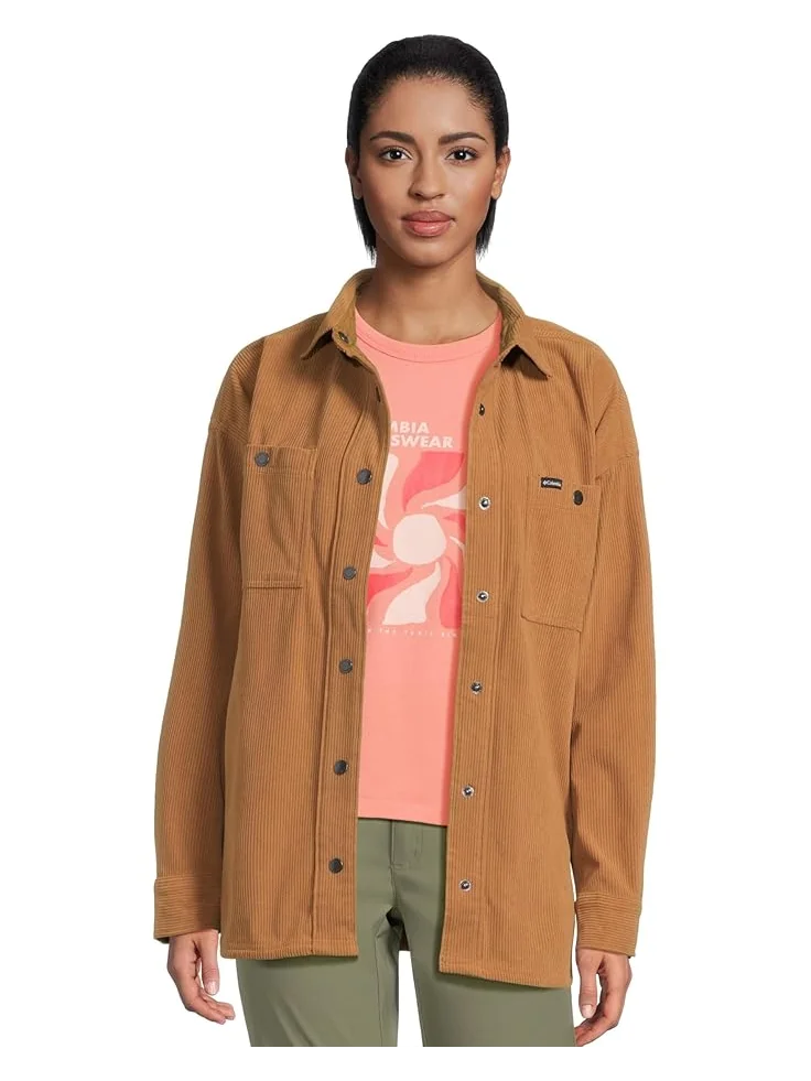 Женская рубашка-куртка Columbia Blue Point Creek Corduroy — 1