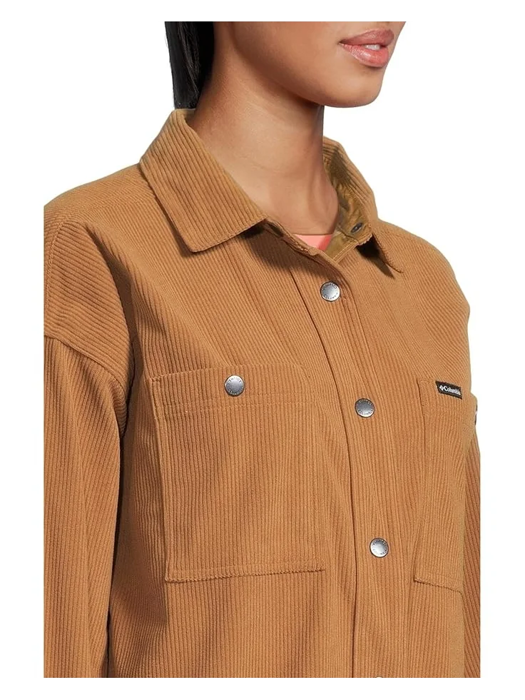 Женская рубашка-куртка Columbia Blue Point Creek Corduroy — 4