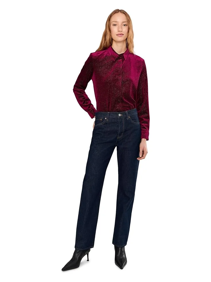 Женская блуза с пайетками и застежкой на пуговицы Vince Camuto Sequin Button Front — 2