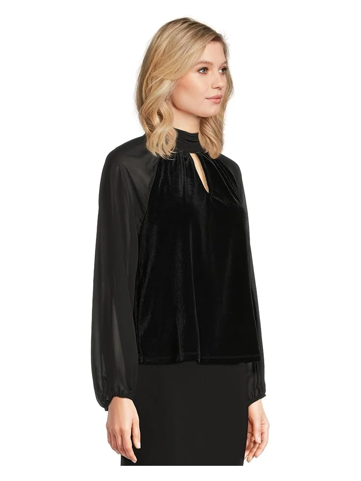 Женская блузка Vince Camuto Mock Neck с длинным рукавом — 2