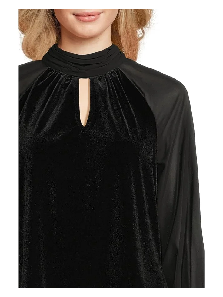 Женская блузка Vince Camuto Mock Neck с длинным рукавом — 4