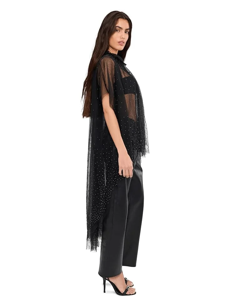 Женская блуза AllSaints Sez Emb Tulle Cape — 3
