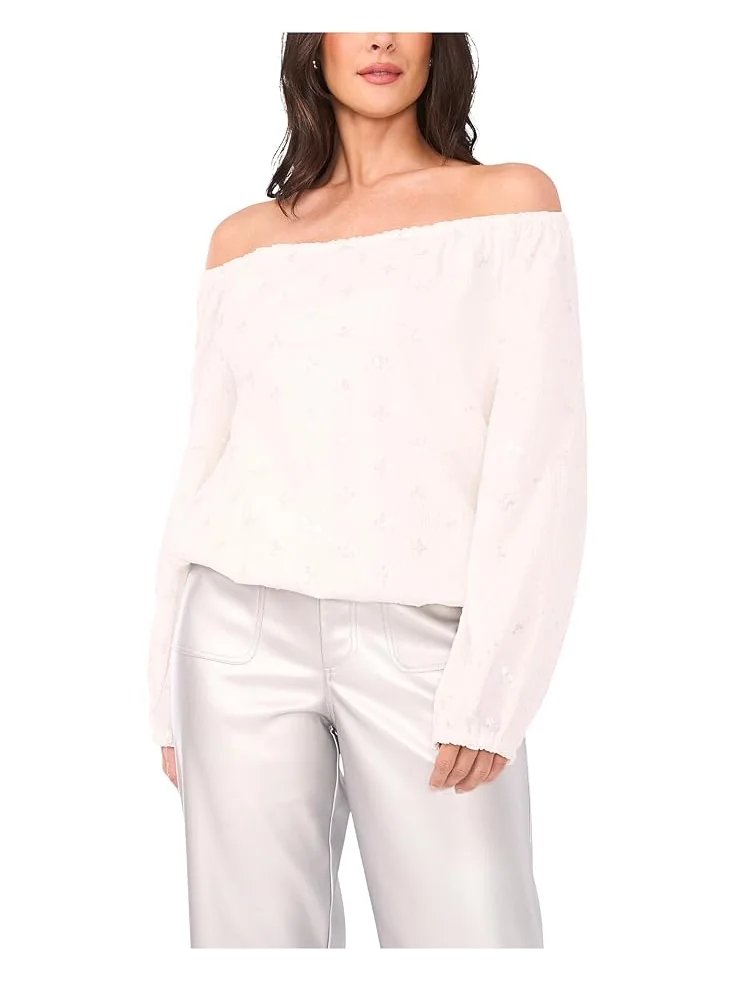 Женская блуза Vince Camuto Off The Shoulder Long Sleeve — 3