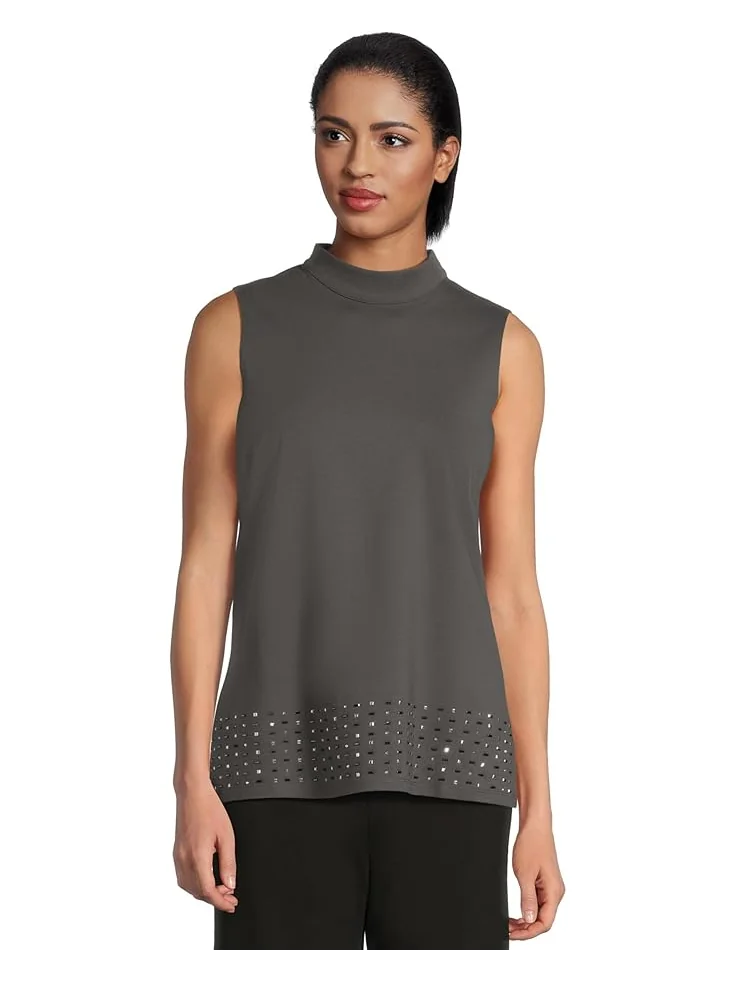 Женская блузка Vince Camuto Mock Neck Sleeveless Tunic — 1