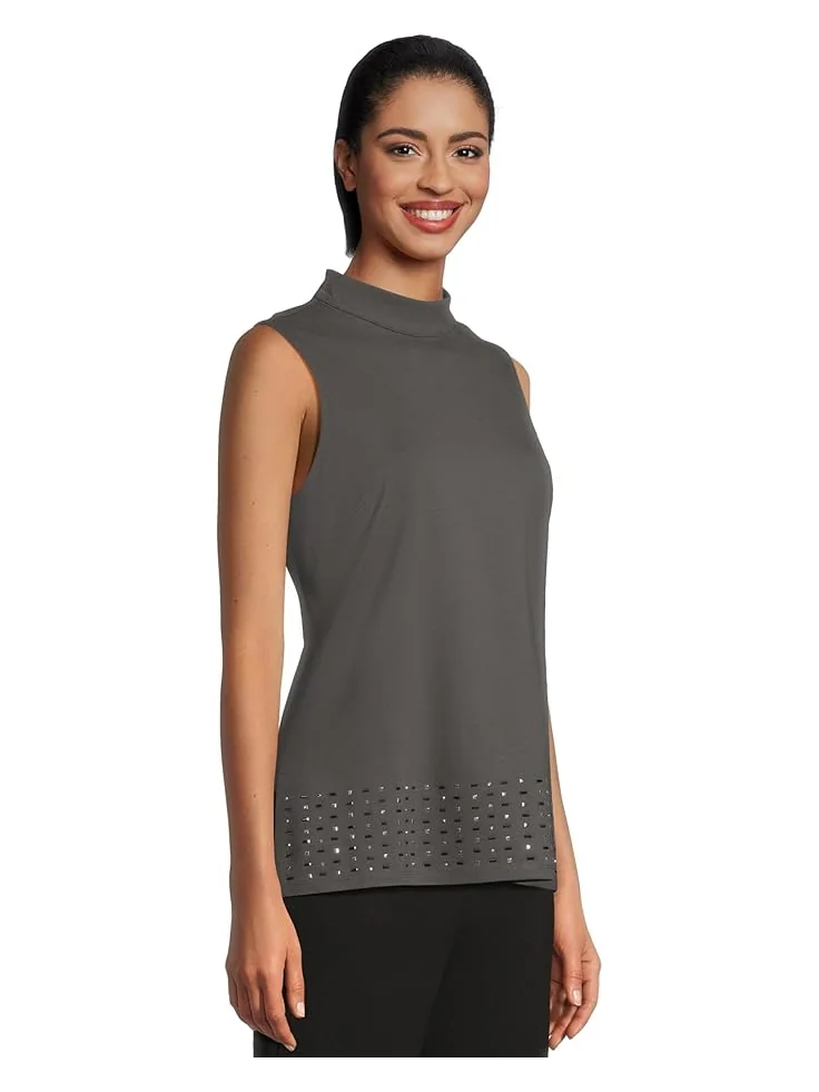 Женская блузка Vince Camuto Mock Neck Sleeveless Tunic — 2