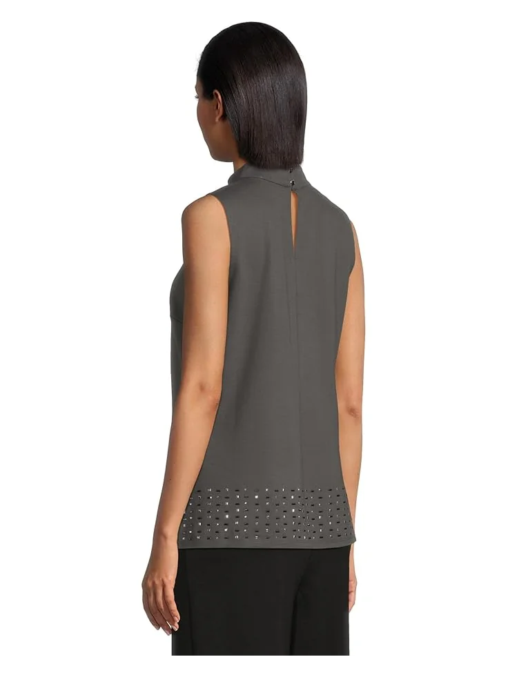 Женская блузка Vince Camuto Mock Neck Sleeveless Tunic — 3