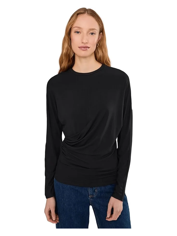Женская блузка Vince Fixed Drape Long Sleeve Crew — 1