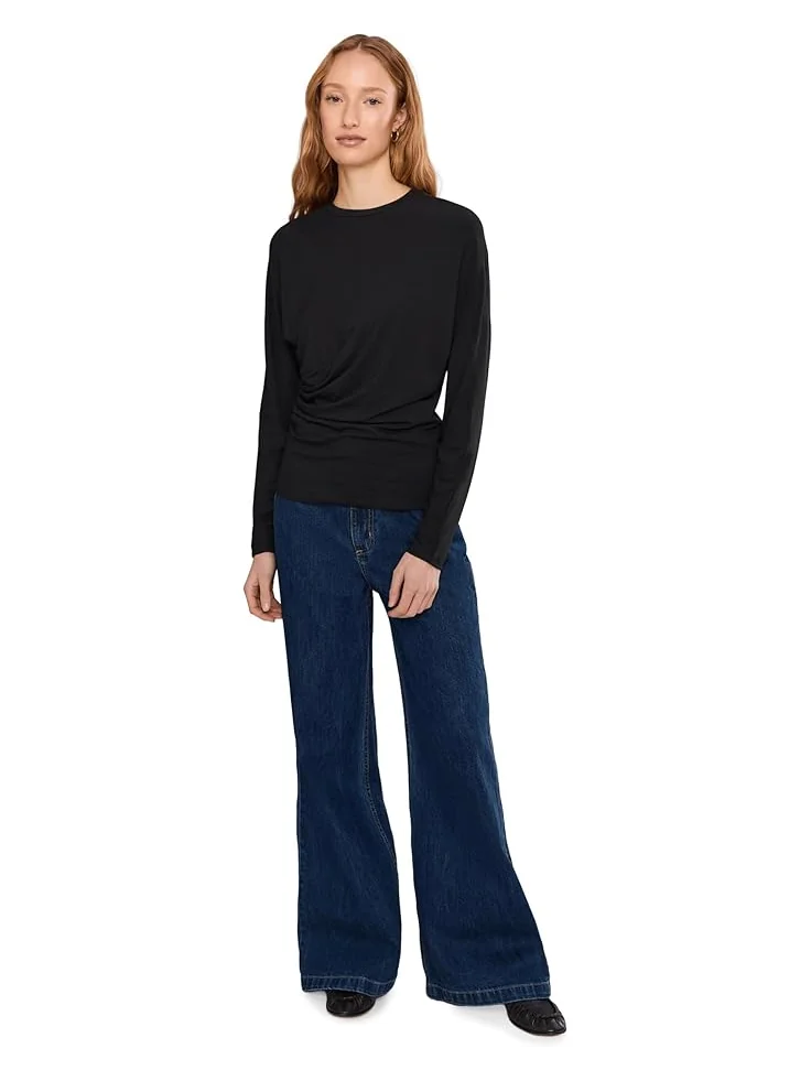 Женская блузка Vince Fixed Drape Long Sleeve Crew — 2