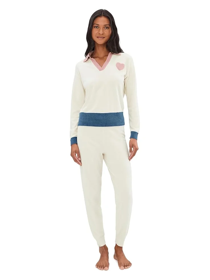 Женские брюки Barefoot Dreams Cozychic Ultra Lite Color Block Jogger — 2