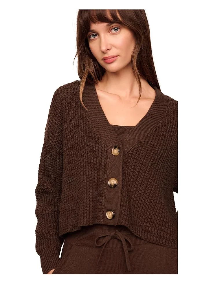 Женский укороченный кардиган Eberjey Recycled Sweater — 3
