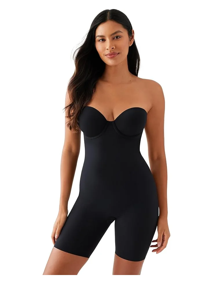 Женское бесшовное корректирующее белье Wacoal Red Carpet Strapless All In One Thigh Shaper — 1