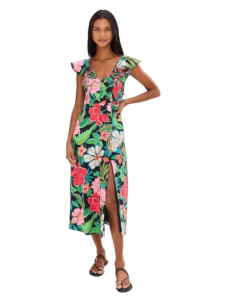 Женское платье миди Adrianna Papell 3D Floral Print — 2