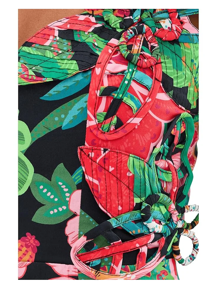 Женское платье миди Adrianna Papell 3D Floral Print — 5