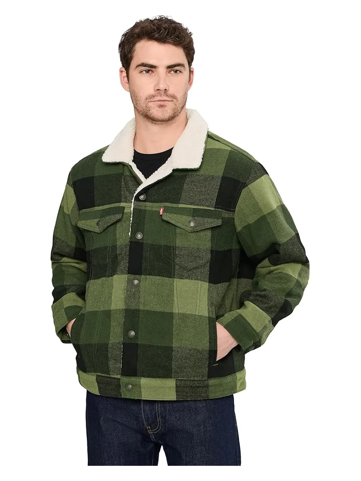 Мужское пальто Levi's Relaxed Fit Plaid Trucker Levi's Mens, Laredo Plaid Duffel Bag — 1