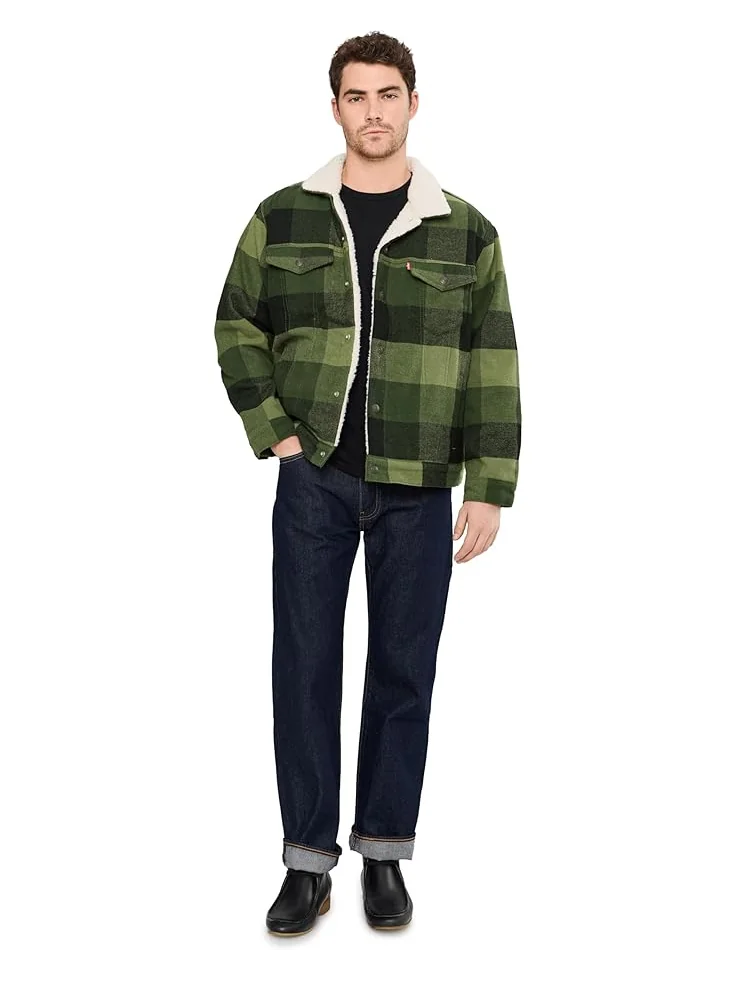 Мужское пальто Levi's Relaxed Fit Plaid Trucker Levi's Mens, Laredo Plaid Duffel Bag — 2