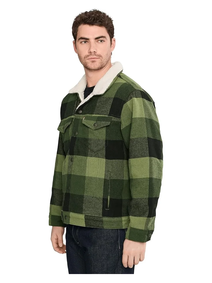Мужское пальто Levi's Relaxed Fit Plaid Trucker Levi's Mens, Laredo Plaid Duffel Bag — 3