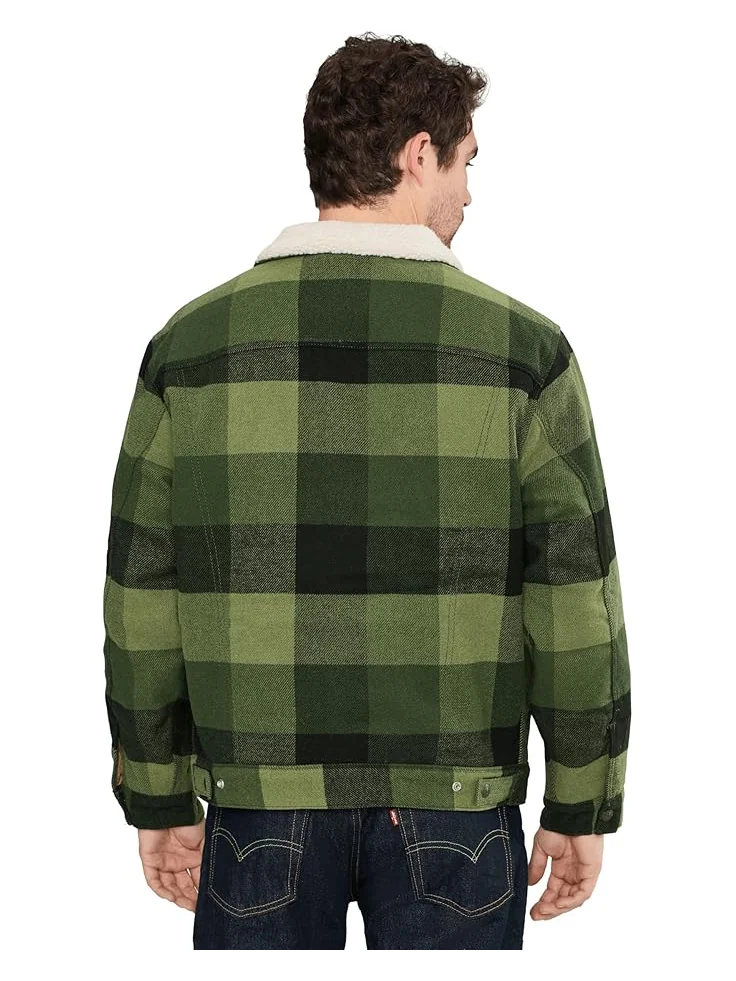 Мужское пальто Levi's Relaxed Fit Plaid Trucker Levi's Mens, Laredo Plaid Duffel Bag — 4