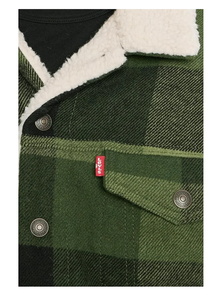 Мужское пальто Levi's Relaxed Fit Plaid Trucker Levi's Mens, Laredo Plaid Duffel Bag — 5