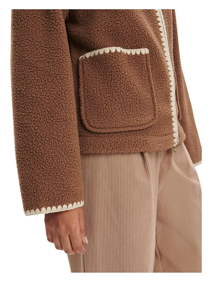 Женское пальто Varley Ruiko Zip Through Fleece — 4