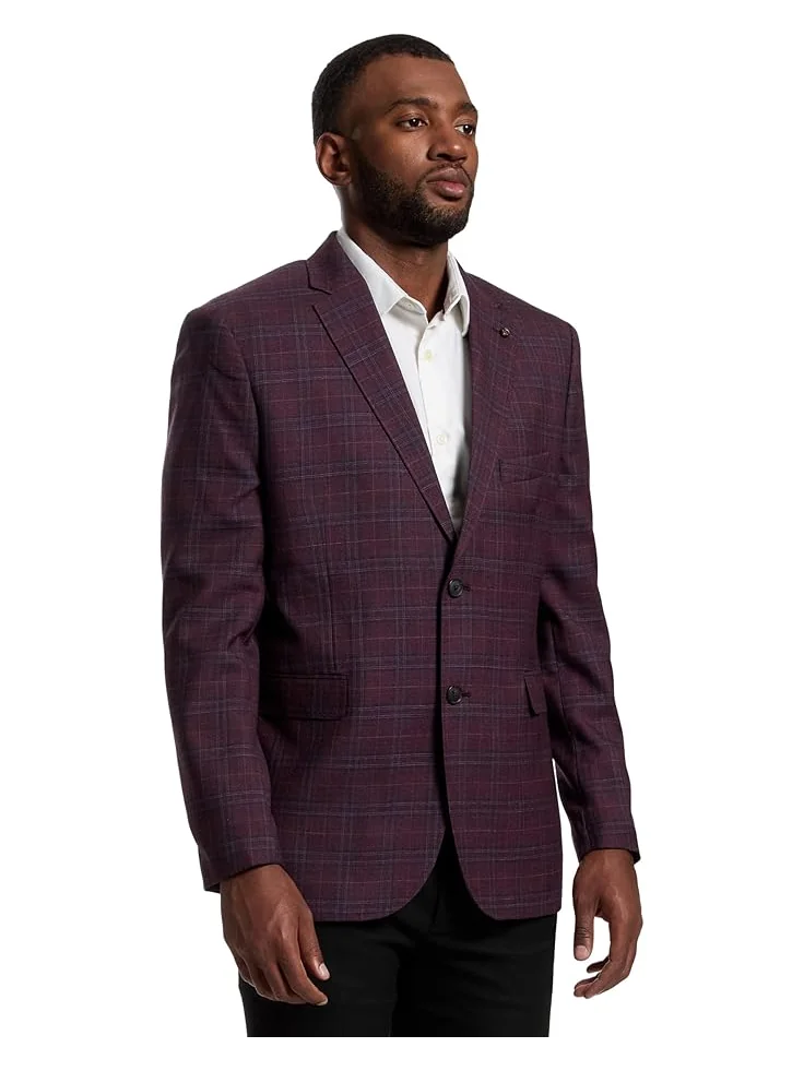 Мужской пиджак Johnston & Murphy Windowpane Plaid — 2