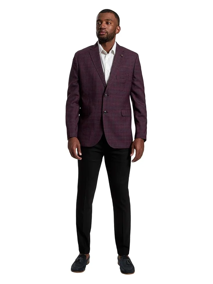 Мужской пиджак Johnston & Murphy Windowpane Plaid — 5