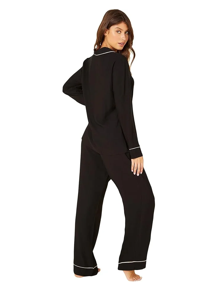 Женский комплект пижамы Cosabella Bella Relaxed Long Sleeve Top Pants — 2