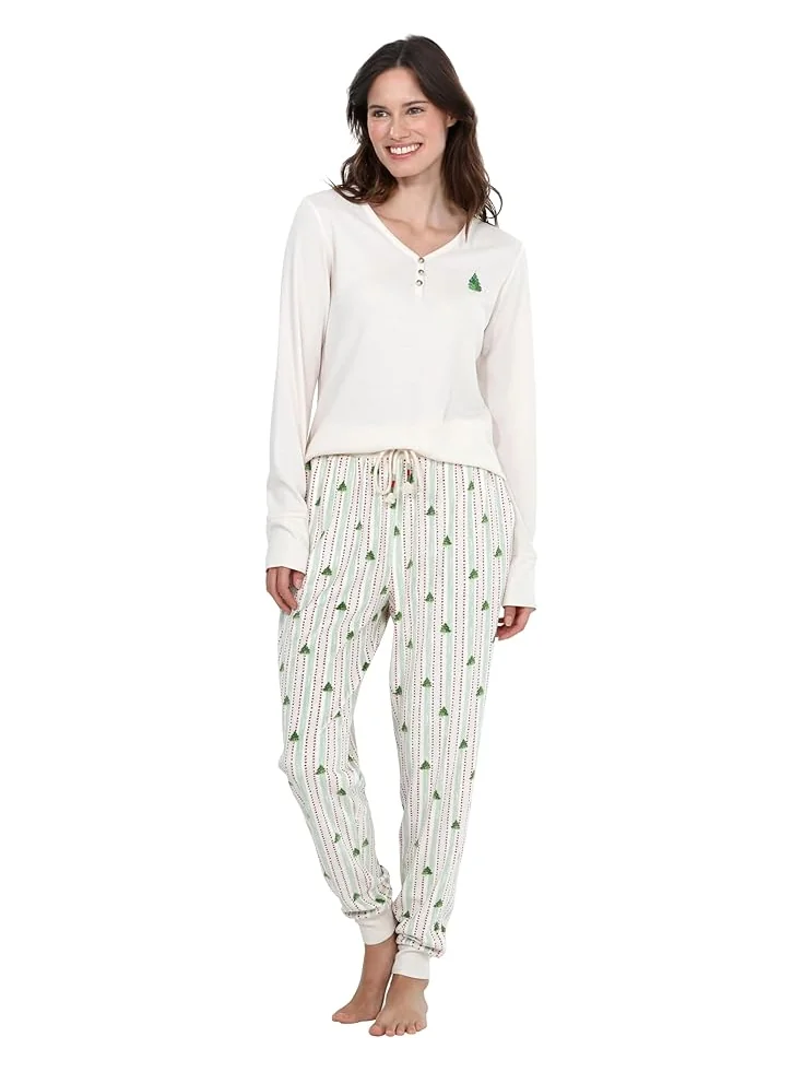 Женский пижамный комплект HONEYDEW Après-Ski — белый