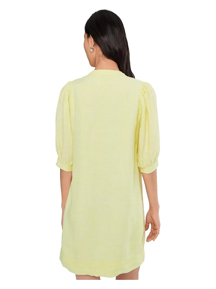 Женское платье Lilly Pulitzer Mialeigh с рукавом три четверти из льна — 4
