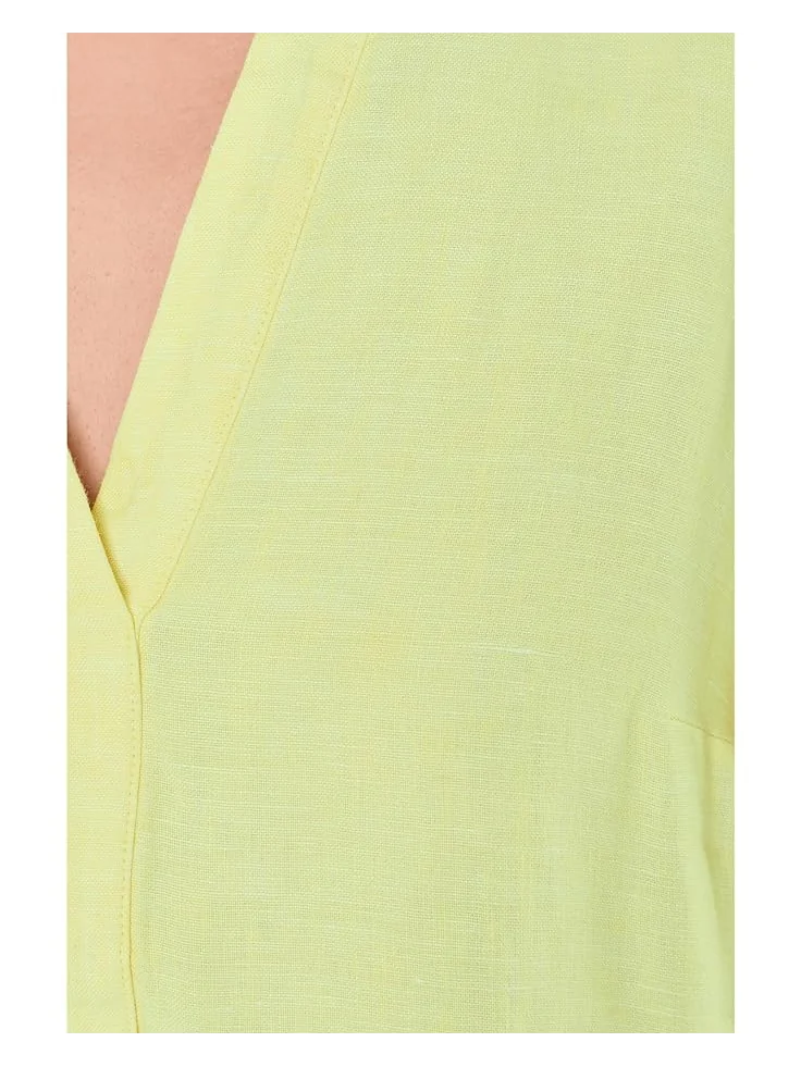 Женское платье Lilly Pulitzer Mialeigh с рукавом три четверти из льна — 5