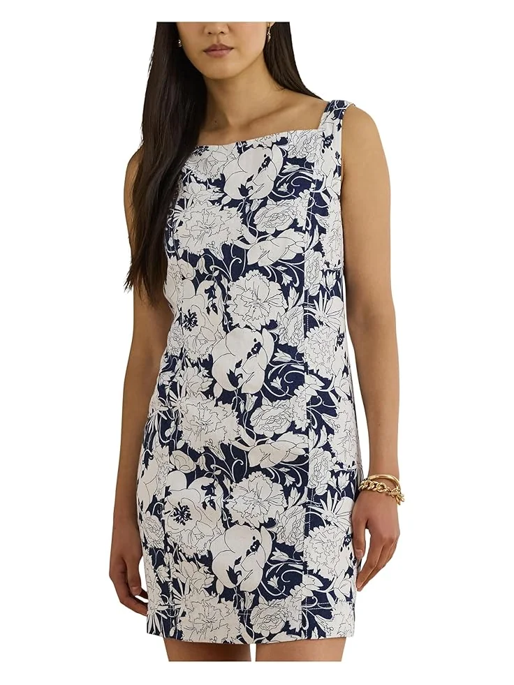 Женское платье Lauren Ralph Lauren Floral Linen без рукавов — 3