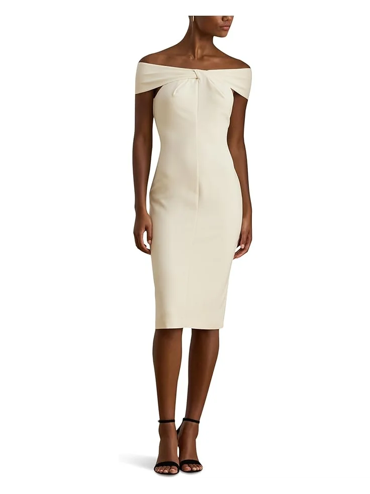 Женское коктейльное платье Lauren Ralph Lauren Twist-Front Crepe — 1