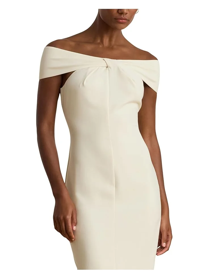 Женское коктейльное платье Lauren Ralph Lauren Twist-Front Crepe — 3