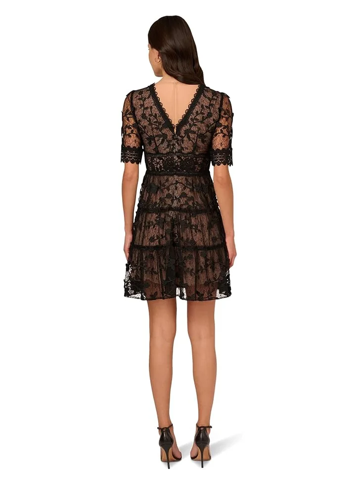 Женское платье Adrianna Papell Lace Embroidery — 2