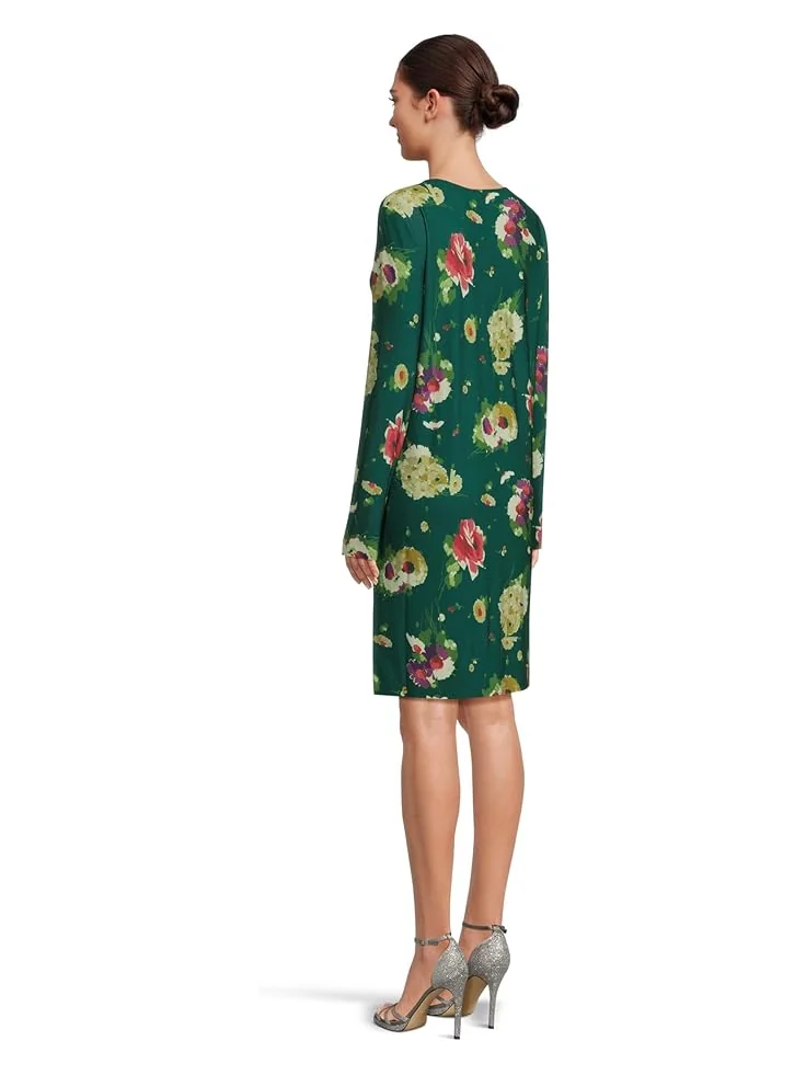 Женское платье Norma Kamali Long Sleeve Crew Dress To Knee — 3