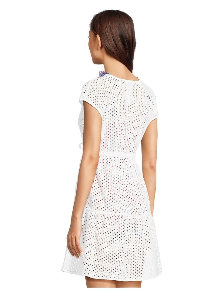 Женское платье Tommy Bahama Eyelet Cove V-Neck Short — 3