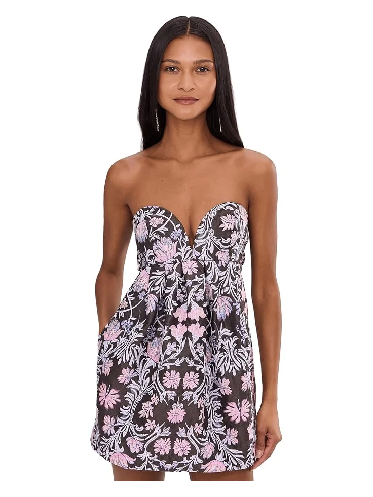 Женское мини-платье Free People Floreo Jacqaurd — 1