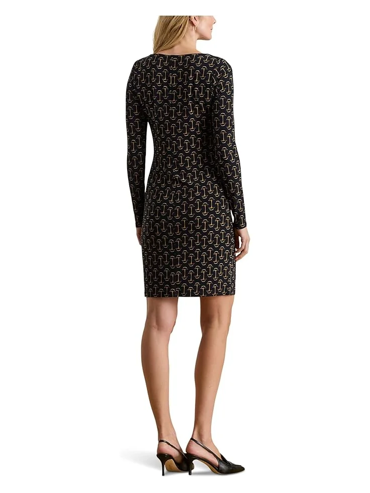 Женское платье Lauren Ralph Lauren Geo-Print Stretch Jersey Boatneck — 2