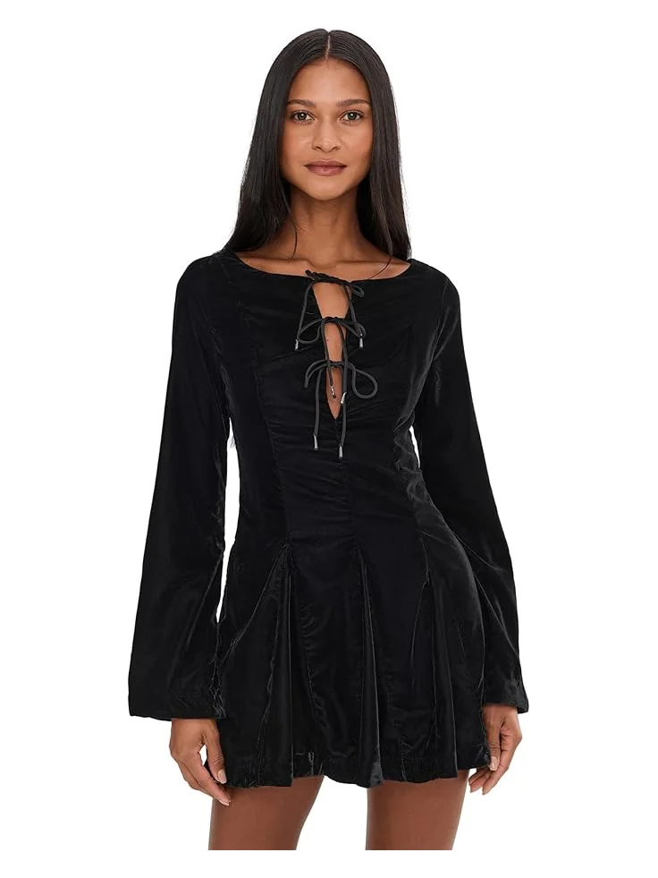Женское мини-платье Free People Linney Velvet — 1
