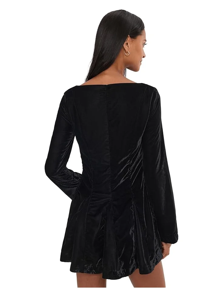 Женское мини-платье Free People Linney Velvet — 4