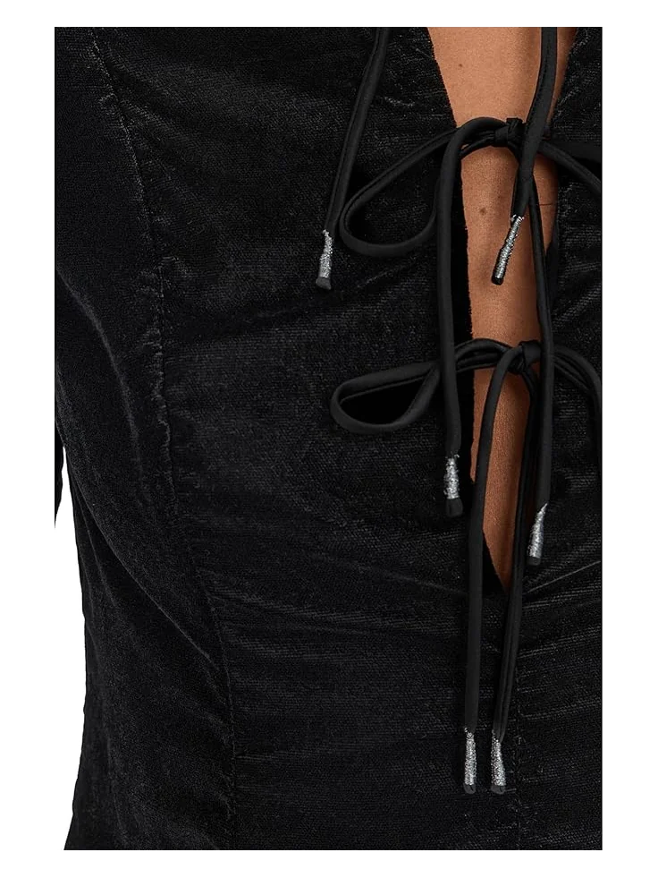 Женское мини-платье Free People Linney Velvet — 5