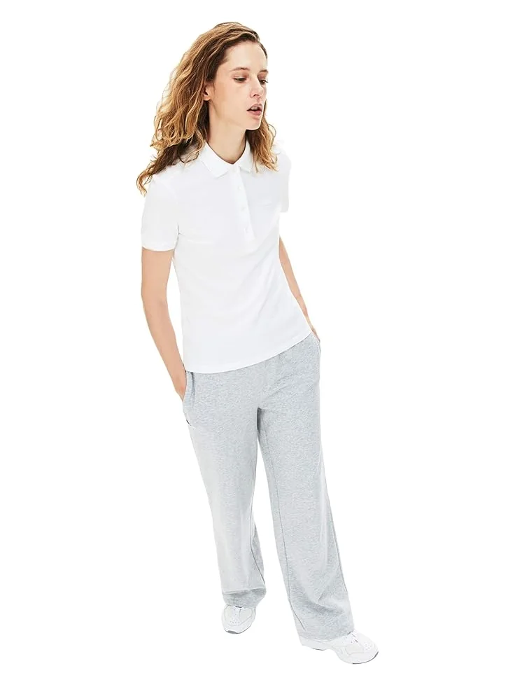 Женская поло Lacoste с коротким рукавом, Slim Fit, из стрейч-пике — 3