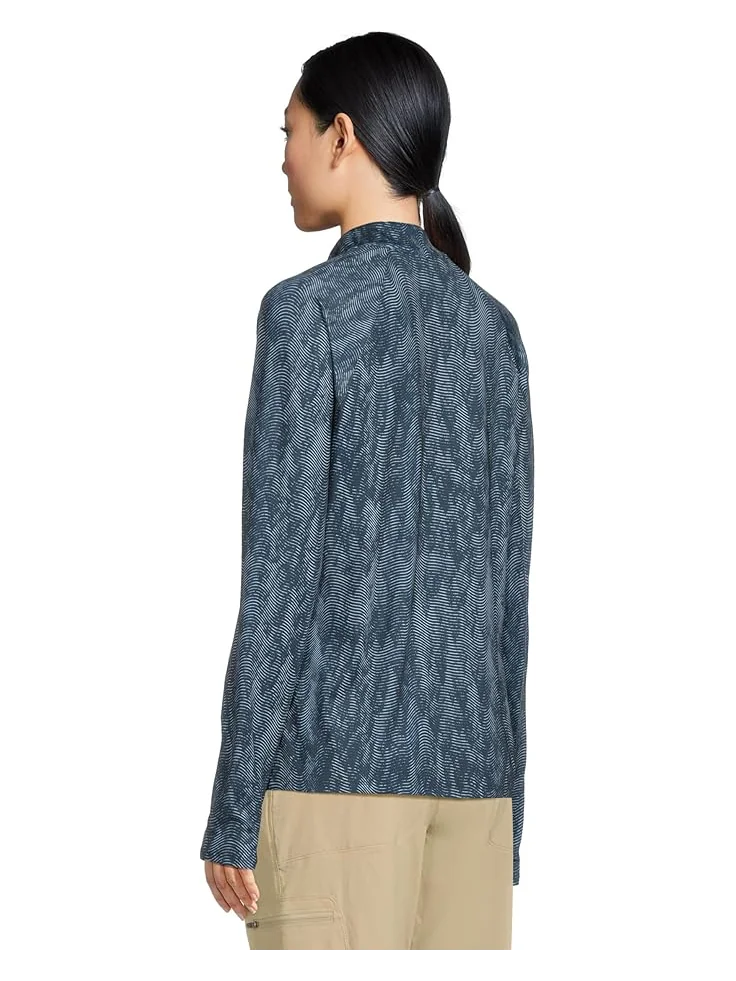 Женская толстовка L.L.Bean Access Trail Quarter Zip Print — 3